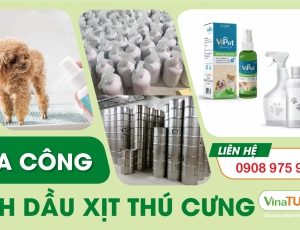 Gia công tinh dầu xịt thơm thú cưng chất lượng cao 