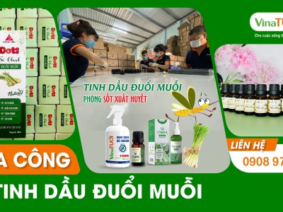 Không muỗi, không phiền toái - gia công tinh dầu đuổi muỗi