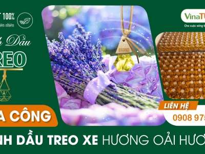 Gia công tinh dầu treo xe độc quyền - Oải Hương cho hành trình an lành