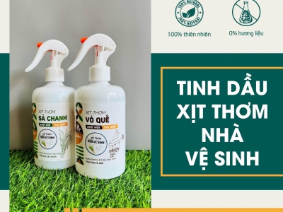 Gia công tinh dầu xịt thơm nhà vệ sinh