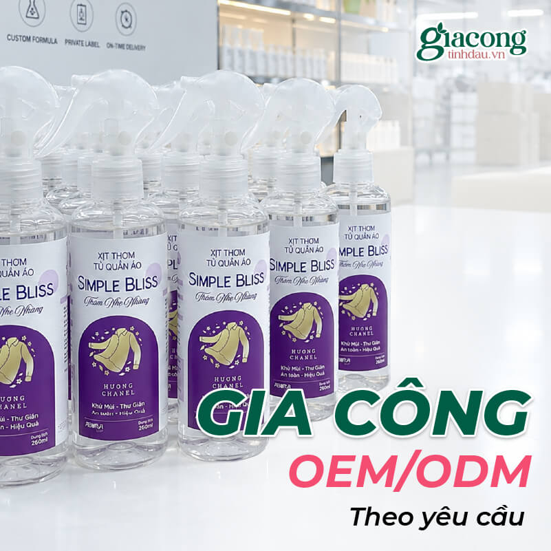 Dịch vụ gia công OEM ODM xịt phòng hương nước hoa xây dựng thương hiệu riêng