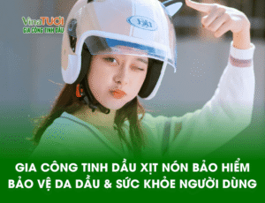 GIA CONG TINH DẦU XỊT NÓN BẢO HIỂM