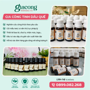 GIA CÔNG TINH DẦU QUẾ