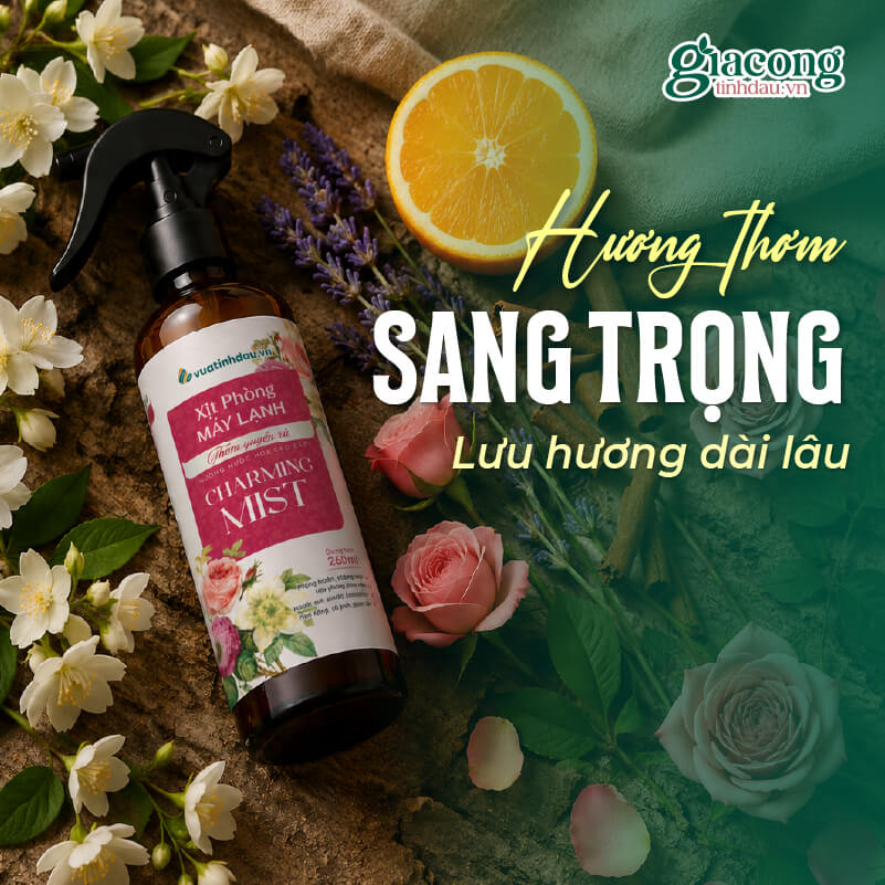 Xịt phòng hương nước hoa cao cấp với mùi hương sang trọng và khả năng lưu hương lâu