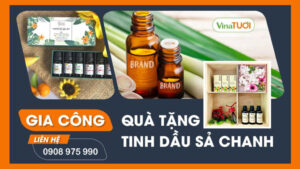 gia công quà tặng tinh dầu sả chanh