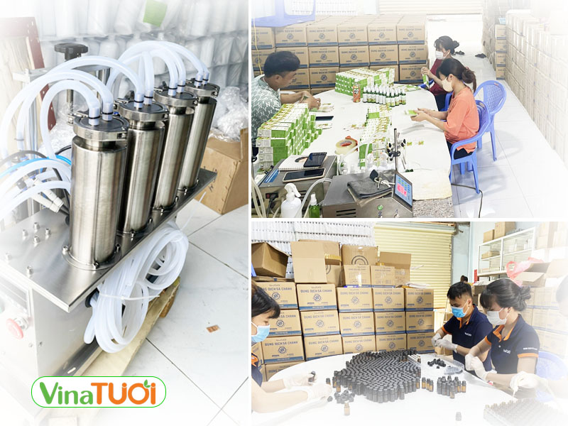 Hình gia công tinh dầu tại xưởng 1