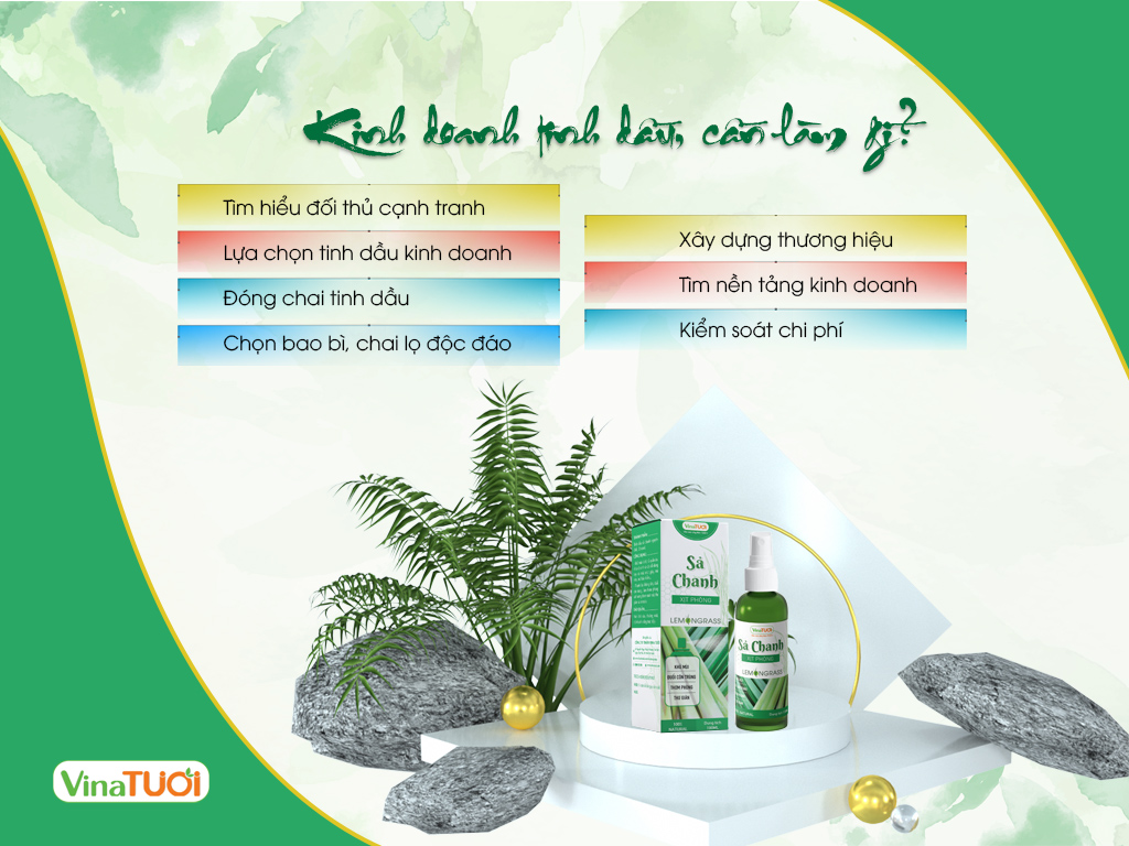 Kinh doanh tinh dầu cần làm gì