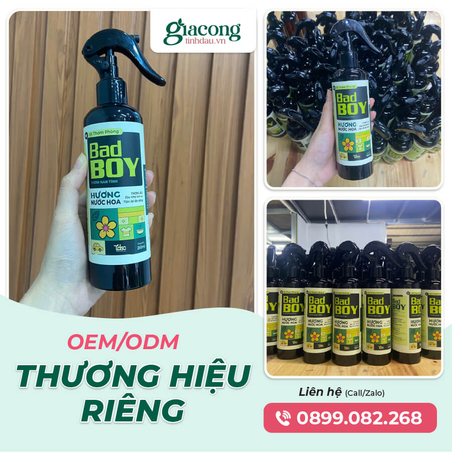 Thông số sản phẩm xịt phòng nước hoa TDSC gia công theo yêu cầu thương hiệu