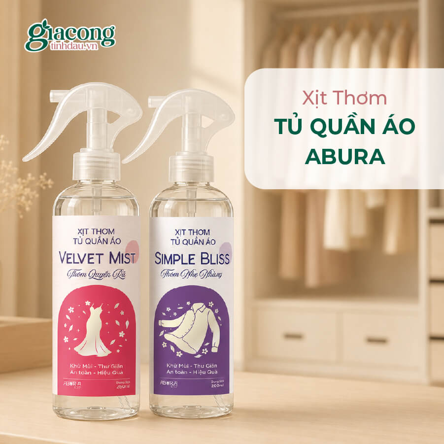Giới thiệu dự án gia công xịt thơm quần áo ABURA theo yêu cầu thương hiệu