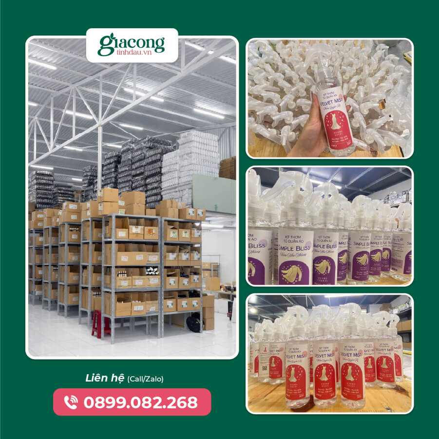 Hình ảnh thực tế sản phẩm xịt thơm quần áo ABURA sau khi gia công OEM ODM